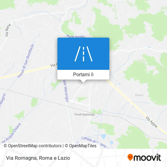 Mappa Via Romagna