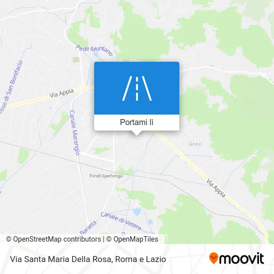 Mappa Via Santa Maria Della Rosa