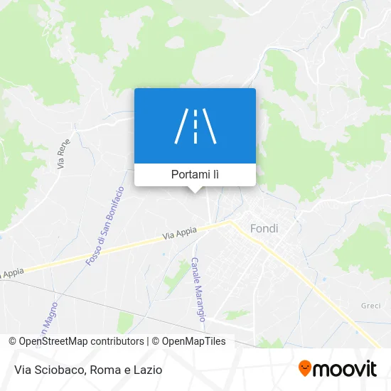 Mappa Via Sciobaco