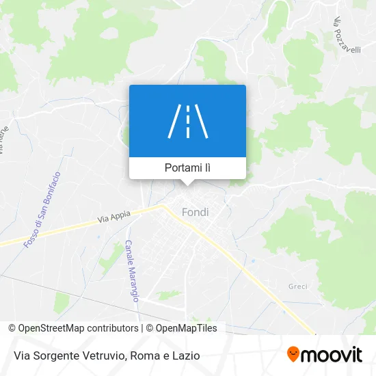 Mappa Via Sorgente Vetruvio