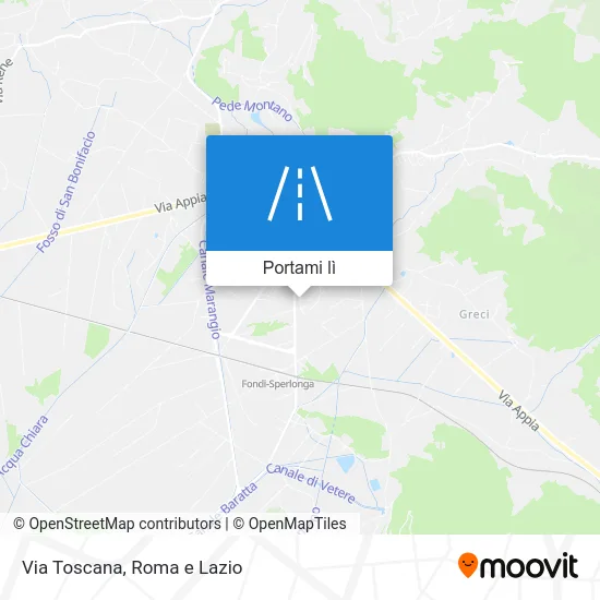 Mappa Via Toscana