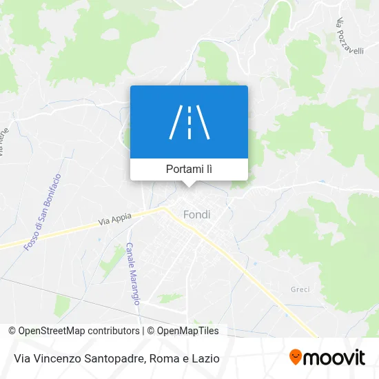 Mappa Via Vincenzo Santopadre