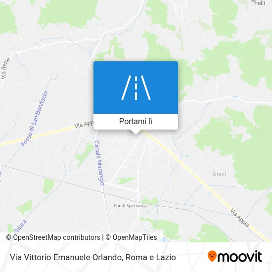 Mappa Via Vittorio Emanuele Orlando