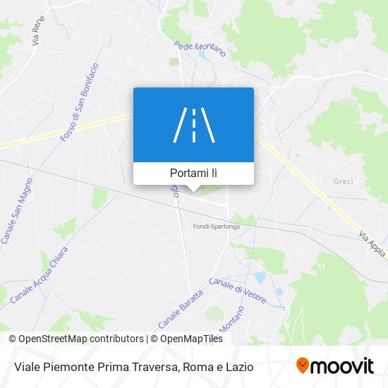Mappa Viale Piemonte Prima Traversa