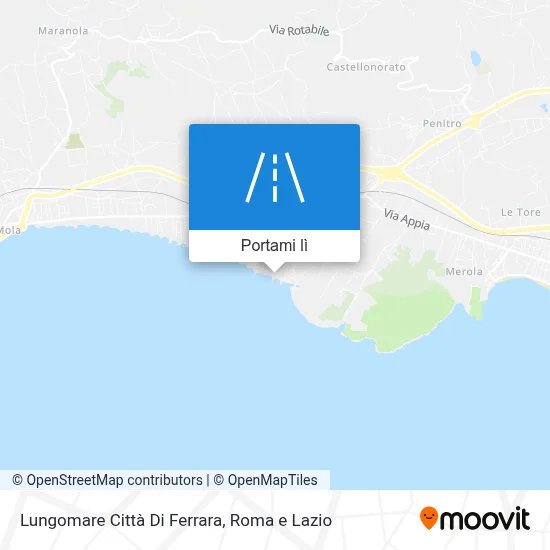 Mappa Lungomare Città Di Ferrara