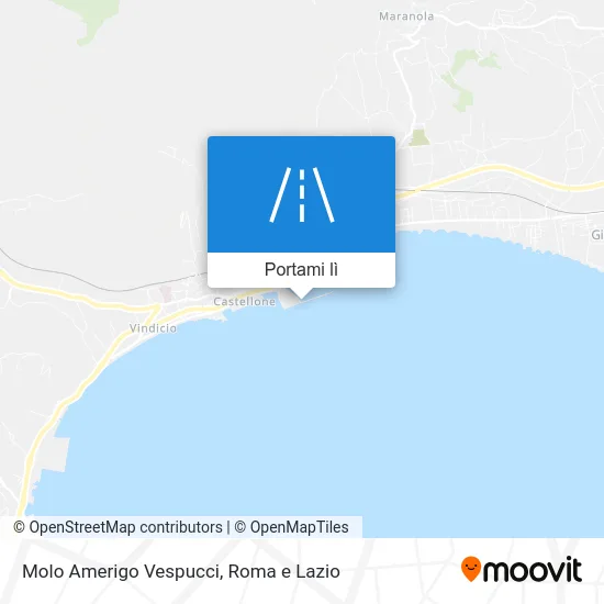 Mappa Molo Amerigo Vespucci