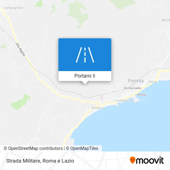 Mappa Strada Militare