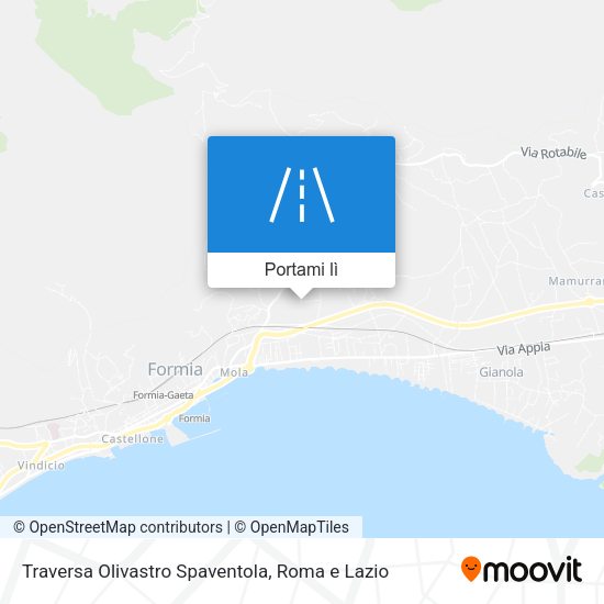 Mappa Traversa Olivastro Spaventola
