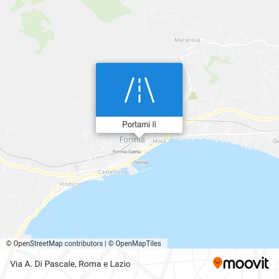 Mappa Via A. Di Pascale