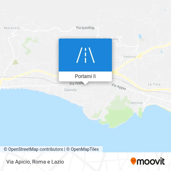 Mappa Via Apicio