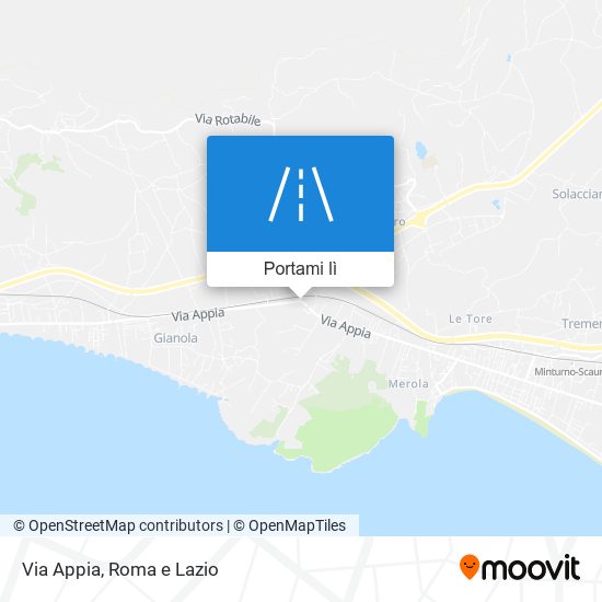 Mappa Via Appia