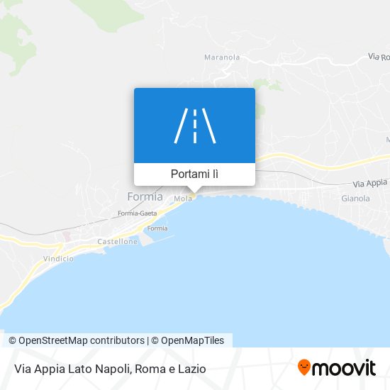 Mappa Via Appia Lato Napoli