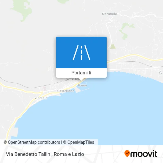 Mappa Via Benedetto Tallini