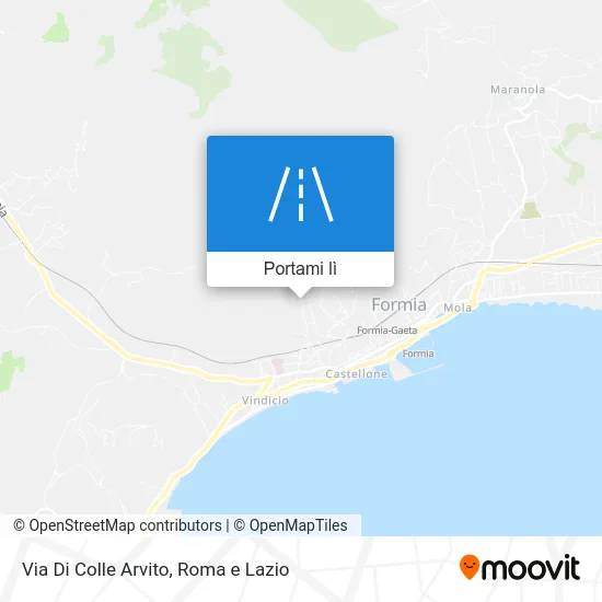 Mappa Via Di Colle Arvito