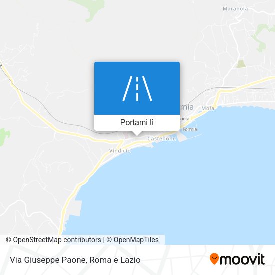 Mappa Via Giuseppe Paone