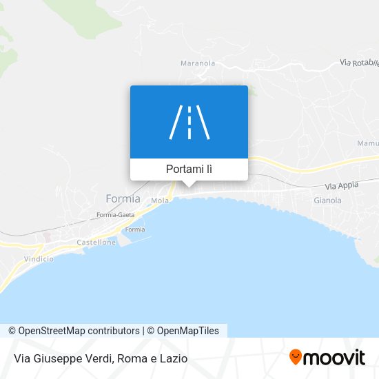 Mappa Via Giuseppe Verdi