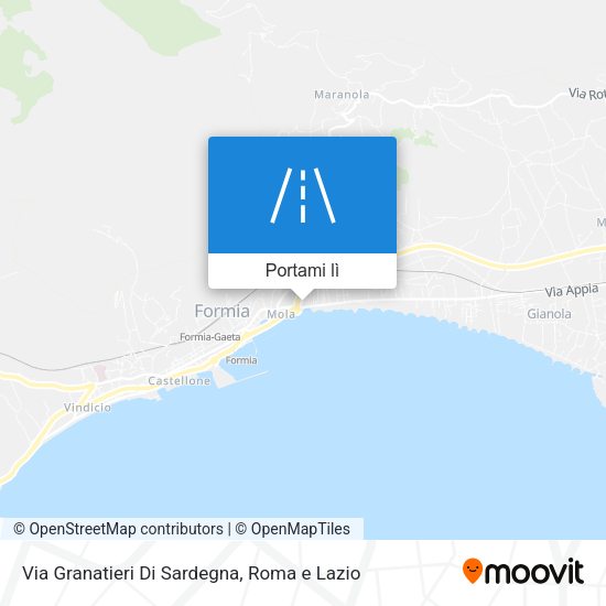 Mappa Via Granatieri Di Sardegna