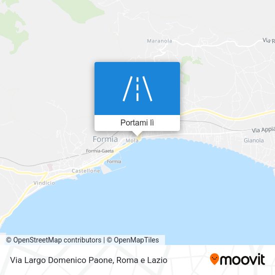 Mappa Via Largo Domenico Paone