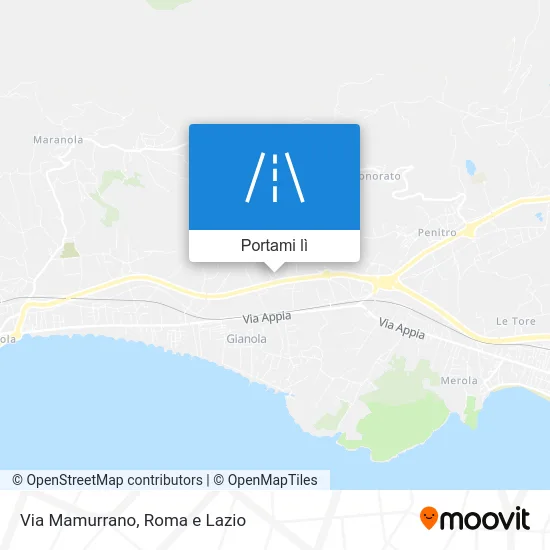 Mappa Via Mamurrano