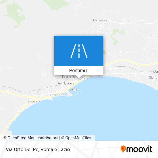 Mappa Via Orto Del Re