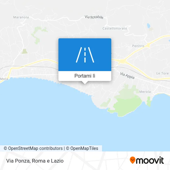Mappa Via Ponza