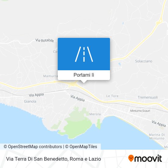 Mappa Via Terra Di San Benedetto
