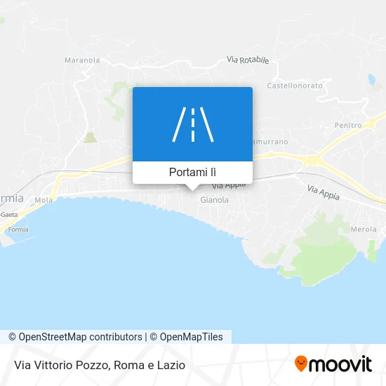 Mappa Via Vittorio Pozzo