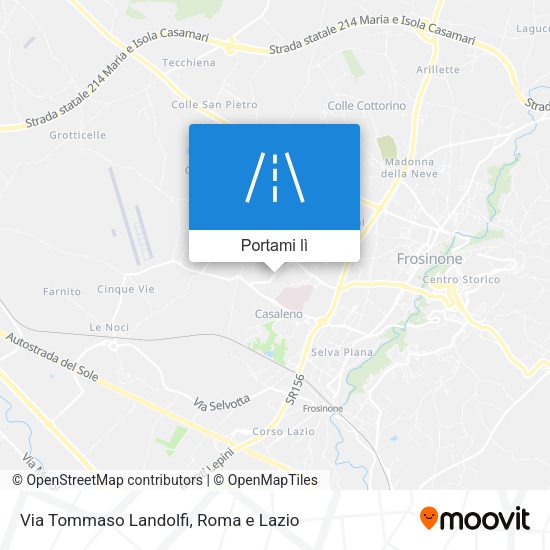 Mappa Via Tommaso Landolfi