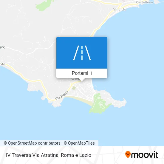 Mappa IV Traversa Via Atratina