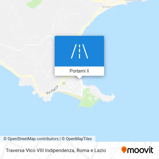 Mappa Traversa Vico VIII Indipendenza