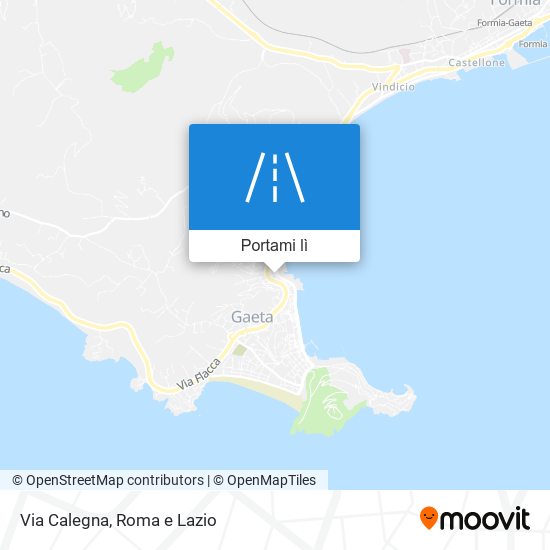 Mappa Via Calegna