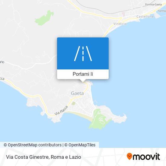 Mappa Via Costa Ginestre