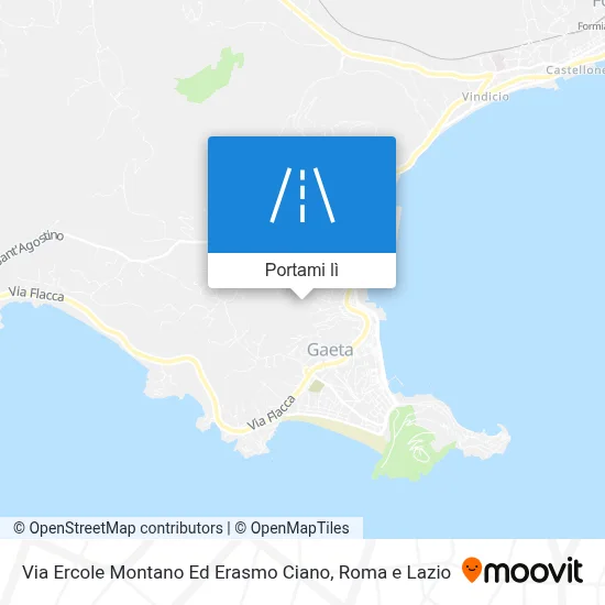 Mappa Via Ercole Montano Ed Erasmo Ciano