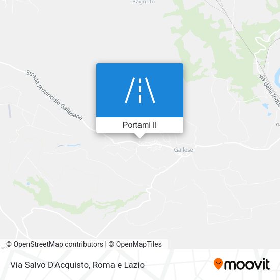 Mappa Via Salvo D'Acquisto