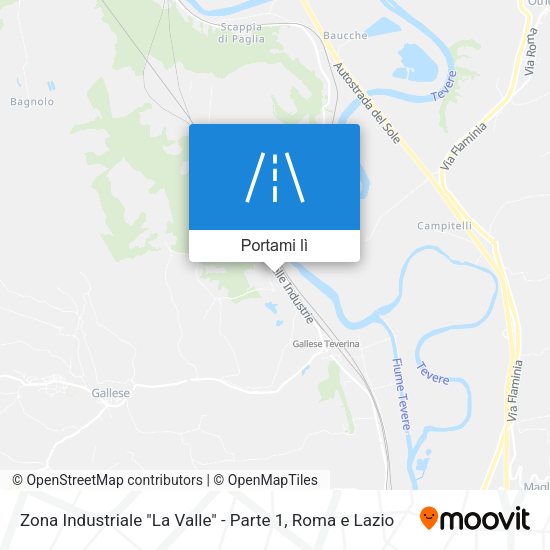 Mappa Zona Industriale "La Valle" - Parte 1