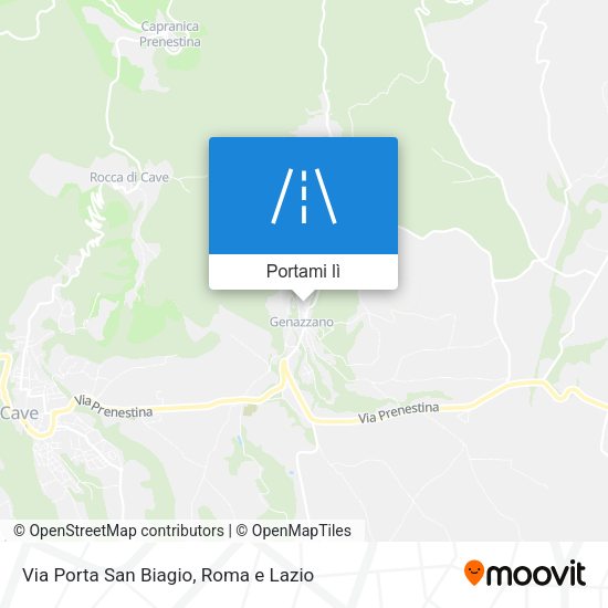 Mappa Via Porta San Biagio