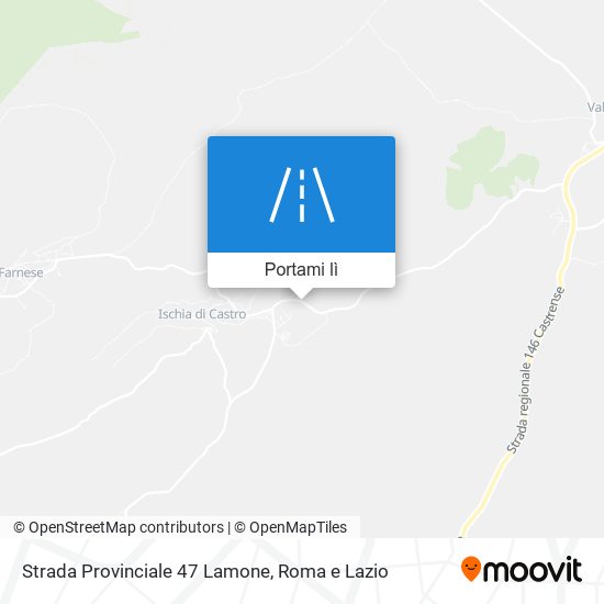 Mappa Strada Provinciale 47 Lamone