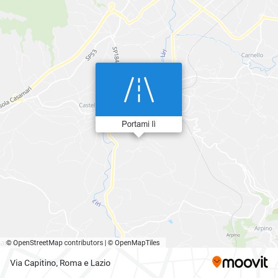 Mappa Via Capitino