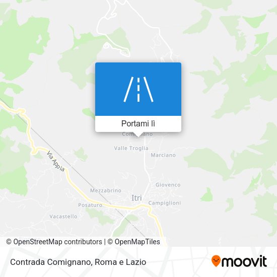 Mappa Contrada Comignano