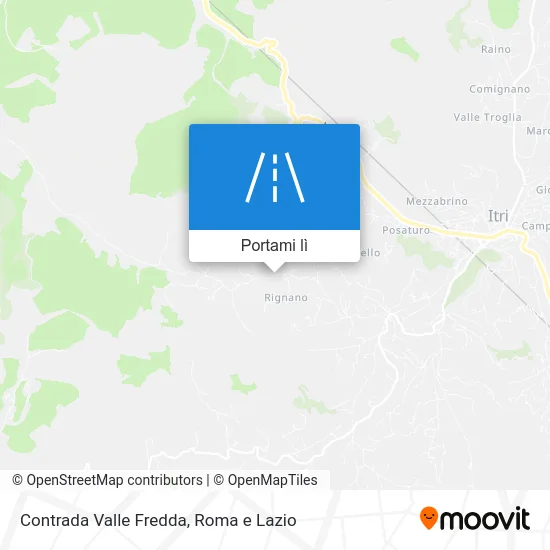 Mappa Contrada Valle Fredda