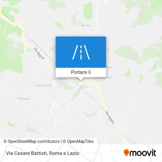 Mappa Via Cesare Battisti