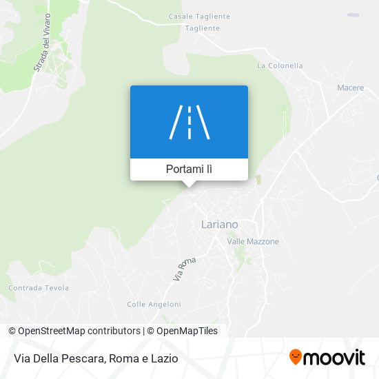 Mappa Via Della Pescara