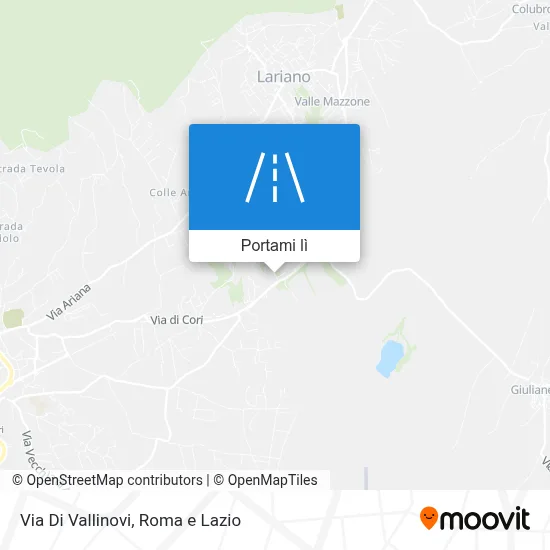 Mappa Via Di Vallinovi