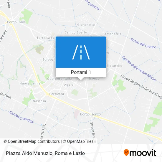 Mappa Piazza Aldo Manuzio