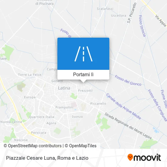 Mappa Piazzale Cesare Luna