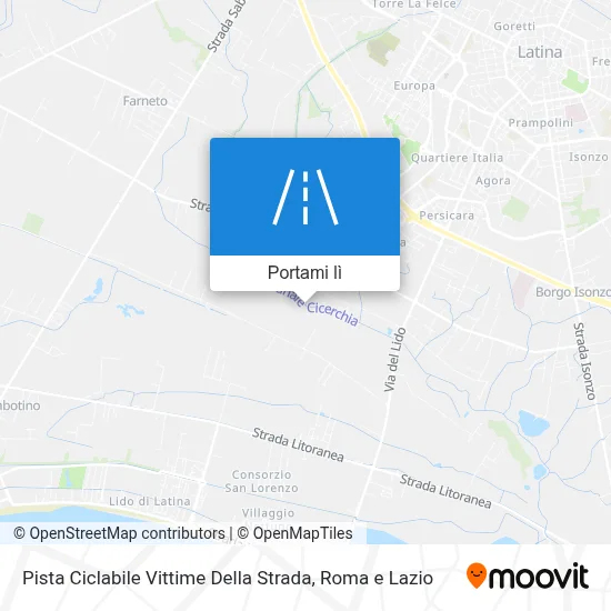 Mappa Pista Ciclabile Vittime Della Strada