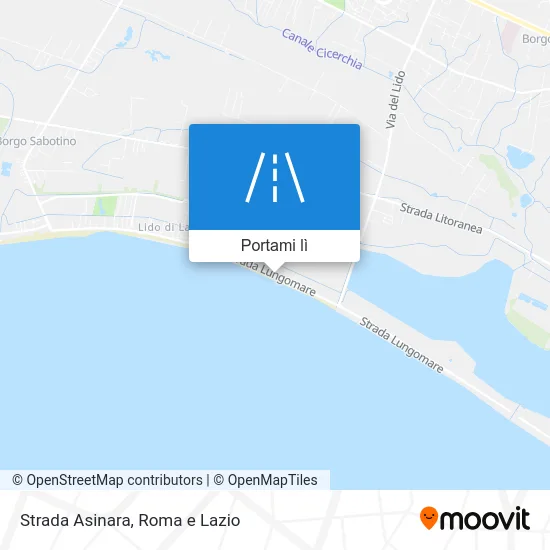 Mappa Strada Asinara