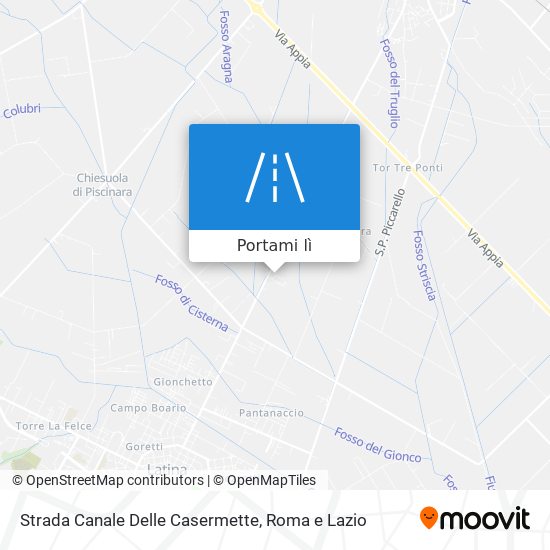Mappa Strada Canale Delle Casermette