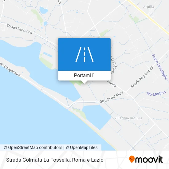 Mappa Strada Colmata La Fossella