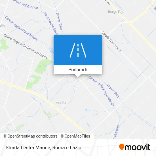 Mappa Strada Lestra Maone